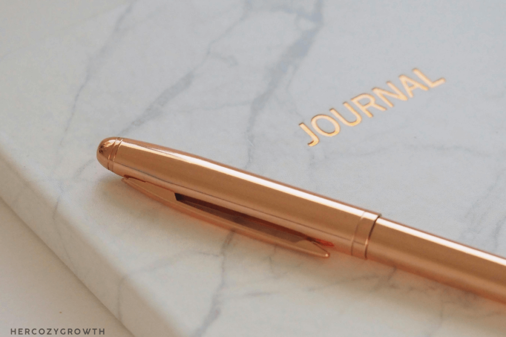 Notebook symbolizing small intentional changes for personal growth.