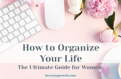 how to organize your life — cozy organized desk setup