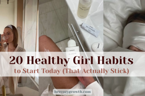 healthy girl habits — morning hydration routine aesthetic