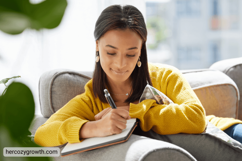 how to use positive affirmations — journal writing morning ritual