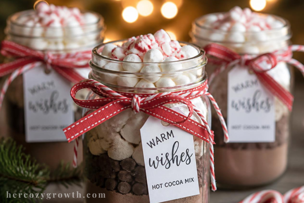 winter craft night ideas hot cocoa jars diy gift