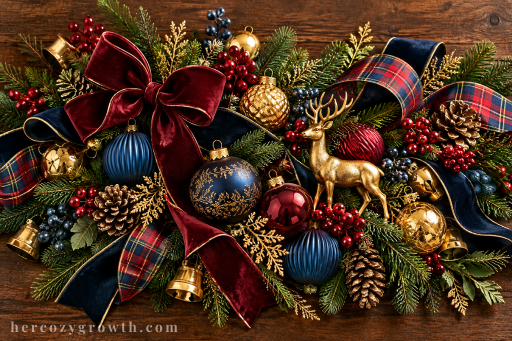 How to make your home look rich with thrifted brass and vintage Christmas decor
